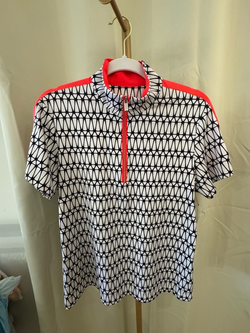 Women’s Tail Activewear Golf Polo Shirt  White Label collection Size Large EUC